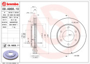 09.A868.10 BREMBO brzdový kotúč 09.A868.10 BREMBO