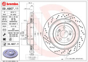 09.A907.11 Brzdový kotouč COATED DISC LINE BREMBO