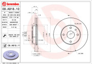 09.A918.11 BREMBO brzdový kotúč 09.A918.11 BREMBO