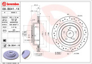 09.B041.1X Brzdový kotouč BEARING DISC LINE BREMBO