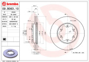 09.B063.10 BREMBO brzdový kotúč 09.B063.10 BREMBO