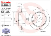 09.B265.11 BREMBO brzdový kotúč 09.B265.11 BREMBO