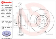 09.B269.10 Brzdový kotouč PRIME LINE BREMBO