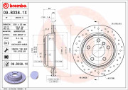 09.B338.1X Brzdový kotouč BREMBO XTRA LINE BREMBO