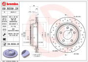 09.B338.2X Brzdový kotouč BEARING DISC LINE BREMBO