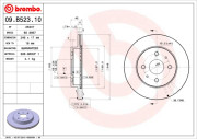 09.B523.10 BREMBO brzdový kotúč 09.B523.10 BREMBO