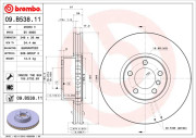 09.B538.11 Brzdový kotouč COATED DISC LINE BREMBO