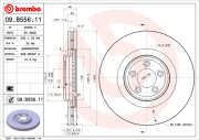 09.B556.11 Brzdový kotouč COATED DISC LINE BREMBO