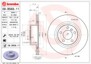 09.B569.11 BREMBO brzdový kotúč 09.B569.11 BREMBO