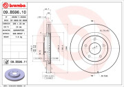 09.B596.11 BREMBO brzdový kotúč 09.B596.11 BREMBO