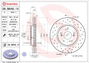 09.B648.1X Brzdový kotouč BEARING DISC LINE BREMBO