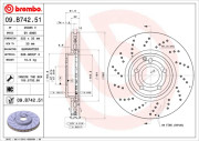 09.B742.51 BREMBO brzdový kotúč 09.B742.51 BREMBO