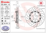 09.B781.13 Brzdový kotouč TWO-PIECE FLOATING DISCS LINE BREMBO