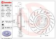 09.B855.51 Brzdový kotouč COATED DISC LINE BREMBO