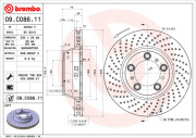 09.C086.11 Brzdový kotouč COATED DISC LINE BREMBO