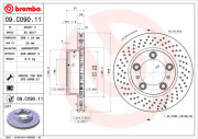 09.C090.11 Brzdový kotouč COATED DISC LINE BREMBO