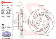 09.C181.11 Brzdový kotouč COATED DISC LINE BREMBO