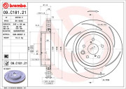 09.C181.21 Brzdový kotouč COATED DISC LINE BREMBO