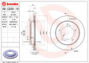 09.C220.10 Brzdový kotouč PRIME LINE BREMBO