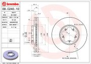 09.C240.10 Brzdový kotouč BREMBO