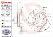 09.C246.11 BREMBO brzdový kotúč 09.C246.11 BREMBO