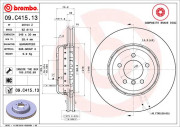 09.C415.13 Brzdový kotouč TWO-PIECE DISCS LINE BREMBO