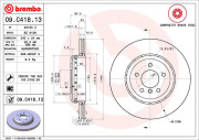 09.C418.13 Brzdový kotouč BREMBO NAO LINE BREMBO