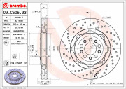 09.C505.33 Brzdový kotouč CO-CAST DISCS LINE BREMBO