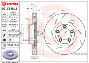 09.C549.21 Brzdový kotouč COATED DISC LINE BREMBO