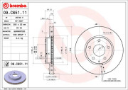 09.C651.11 Brzdový kotouč COATED DISC LINE BREMBO