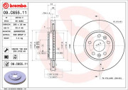 09.C655.11 BREMBO brzdový kotúč 09.C655.11 BREMBO