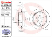 09.C662.11 Brzdový kotouč COATED DISC LINE BREMBO