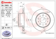 09.C663.11 BREMBO brzdový kotúč 09.C663.11 BREMBO