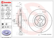 09.C821.11 Brzdový kotouč COATED DISC LINE BREMBO