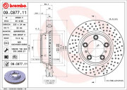 09.C877.11 BREMBO brzdový kotúč 09.C877.11 BREMBO