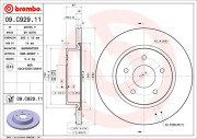 09.C929.11 Brzdový kotouč COATED DISC LINE BREMBO