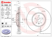 09.C982.23 BREMBO brzdový kotúč 09.C982.23 BREMBO