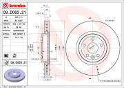 09.D063.21 Brzdový kotouč COATED DISC LINE BREMBO