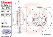 09.D064.11 Brzdový kotouč COATED DISC LINE BREMBO