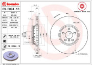 09.D094.13 BREMBO brzdový kotúč 09.D094.13 BREMBO