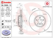 09.D095.13 Brzdový kotouč BREMBO NAO LINE BREMBO