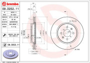 09.D252.11 BREMBO brzdový kotúč 09.D252.11 BREMBO