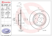 09.D767.21 BREMBO brzdový kotúč 09.D767.21 BREMBO