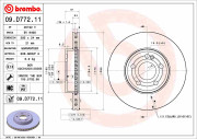 09.D772.11 BREMBO brzdový kotúč 09.D772.11 BREMBO