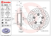 09.D805.11 BREMBO brzdový kotúč 09.D805.11 BREMBO