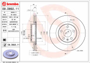 09.D892.11 BREMBO brzdový kotúč 09.D892.11 BREMBO