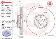 09.D896.13 Brzdový kotouč TWO-PIECE DISCS LINE BREMBO