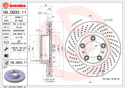 09.D930.11 BREMBO brzdový kotúč 09.D930.11 BREMBO