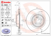 09.D984.11 BREMBO brzdový kotúč 09.D984.11 BREMBO