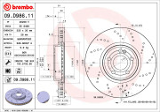 09.D986.11 BREMBO brzdový kotúč 09.D986.11 BREMBO